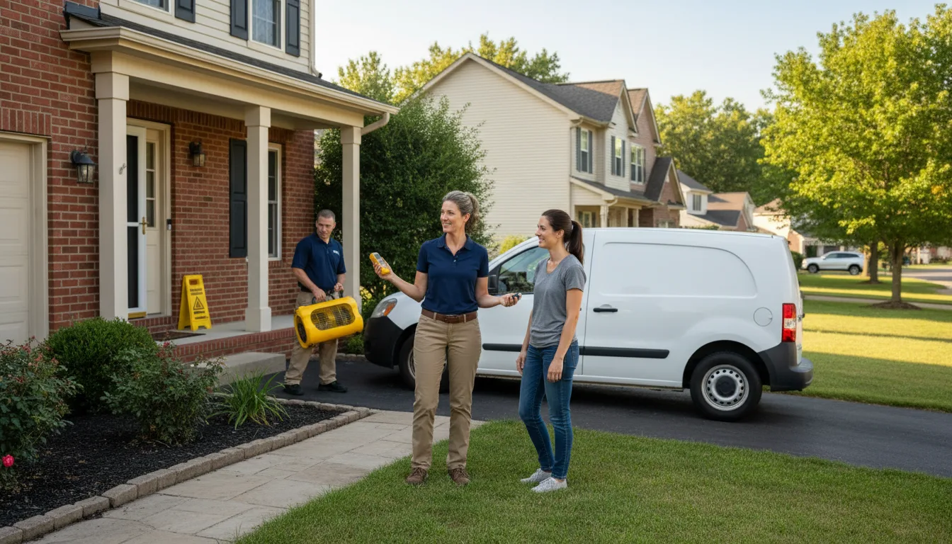 Residential water damage restoration in Maysville, NC